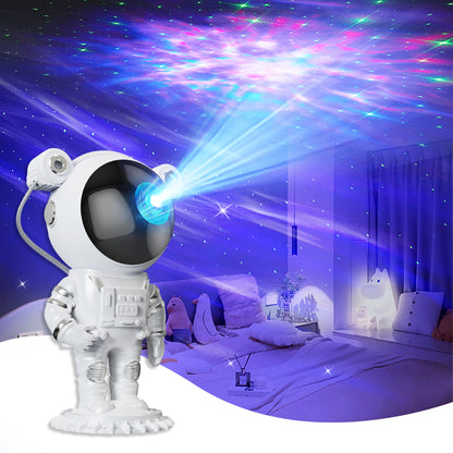 PLAYHOT Galaxy Star Projector Night Light - Astronaut Space Projector with Starry Nebula, LED Ceiling Lamp, Timer, and Remote, Ideal Kids Room Decor for Christmas, Birthdays, Valentine's Day